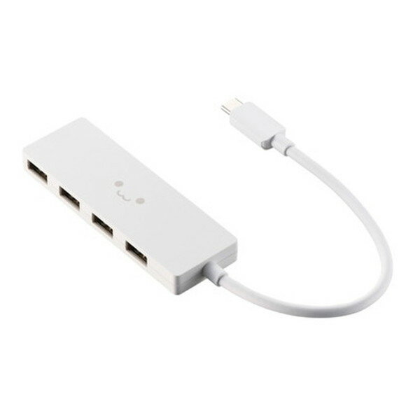 【エントリーでP5倍!20日20:00-27日1:59】 U2HC-H040WF ELECOM Type-C ハブ USB2.0 USB-A ×4 バスパワ..