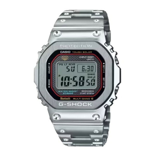 腕時計 時計 CASIO カシオ G-SHOCK メンズ GMW-B5000D-1CJF Gショック GSHOCK ジーショック シルバー ソーラー充電 ウォッチ 誕生日 新生活 クリスマス 父の日 ギフト プレゼント GMWB5000D1CJF