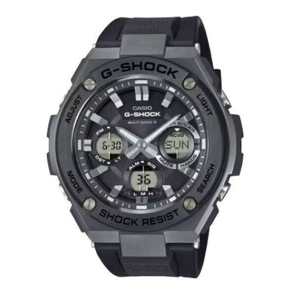 腕時計 時計 CASIO カシオ G-SHOCK メンズ GST-W110MS-1AJF Gショック GSHOCK ジーショック ブラック 黒 ソーラー充電 ウォッチ 誕生日 新生活 クリスマス 父の日 ギフト プレゼント GSTW110MS1AJF