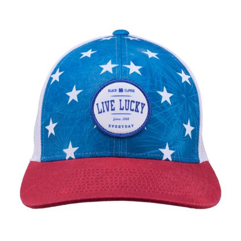 ブラッククローバー キャップ BCJS5HA201F SHOOTING STARS HD PATCH / BLUE/WHITE/RED / WHITE MESH F