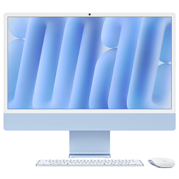 MWUF3J/A ブルー APPLE iMac Retina 4.5Kディスプレイモデル M4チップ 8コアGPU SSD256GB メモリ16GB [デスクトップパソコン 24型 / macOS]