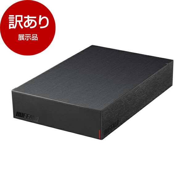 【展示品】 BUFFALO HD-LE2U3-BB ブラック 外付けハードディスク (パソコン&テレビ録画用/2TB/USB 3.2)..