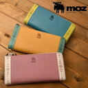 moz モズ 長財布 L字ファスナー財布うす型 レディース 花モチーフ柄 flowerシリーズ エルク ヘラジカスウェーデンモズウォレット 86066