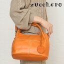 zucchero ズッケロ ショルダーバッグ レディース 革 レザー 2way 背面ポケット付き ファスナー開閉 48797