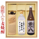 送料無料 百年の孤独 兼八 金箔入り麦焼酎 各720mlの3本セット ギフトカートン入り プレゼント 記念日 還暦 古希 喜寿 傘寿 米寿 誕生日 退職 内祝