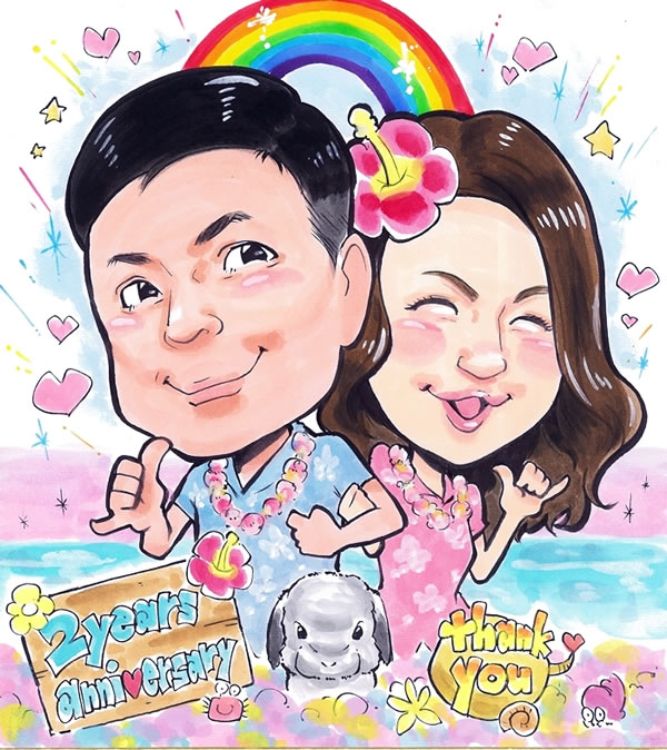 似顔絵 プレゼント「スウィートポップ」記念日プレゼント 彼氏 彼女 夫 妻 結婚記念日 カップル アニバーサリー おすすめ 誕生日プレゼント 女性 男性 おもしろ 女の子 男の子 父 母 両親 女友達 ギフト 父の日 母の日 バレンタイン ホワイトデー クリスマス格安通販　バレンタイン　人気　ランキング