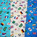 送料無料1000円ぽっきり　洗える　サッカーボール国旗3枚セットワールドカップ[少し大きめ　男の子　手作りダブルガーゼキッズマスク]花粉症/飛沫対策/歓迎会・送別会/お別れ会/お友達へのプレゼント/小学生/給食当番/掃除当番　手作りマスク　ウイルス対策　飛沫対策