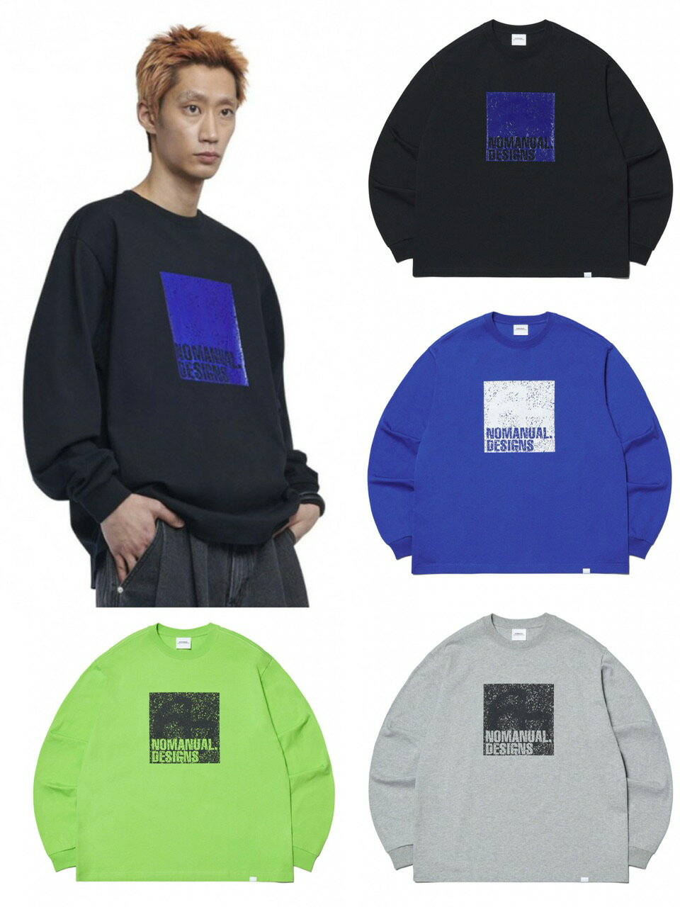 正規品【 NOMANUAL N.S LONG SLEEVE TEE 】 ノーマニュアル ロングスリーブ 長袖 長袖トップス ロンT Pressing pressing プレッシング プレッシングウェブショップ