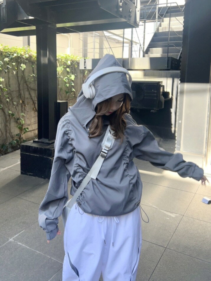 乐天商城 - 正規品【 nmtc + shirring hoodie (3color) 】 エヌエムティーシーセレクト セレクトアイテム フーディー フード パーカー プルオーバー プルオーバーフーディー プルオーバーパーカー 長袖 長袖トップス Pressing pressing プレッシング プレッシングウェブショップ