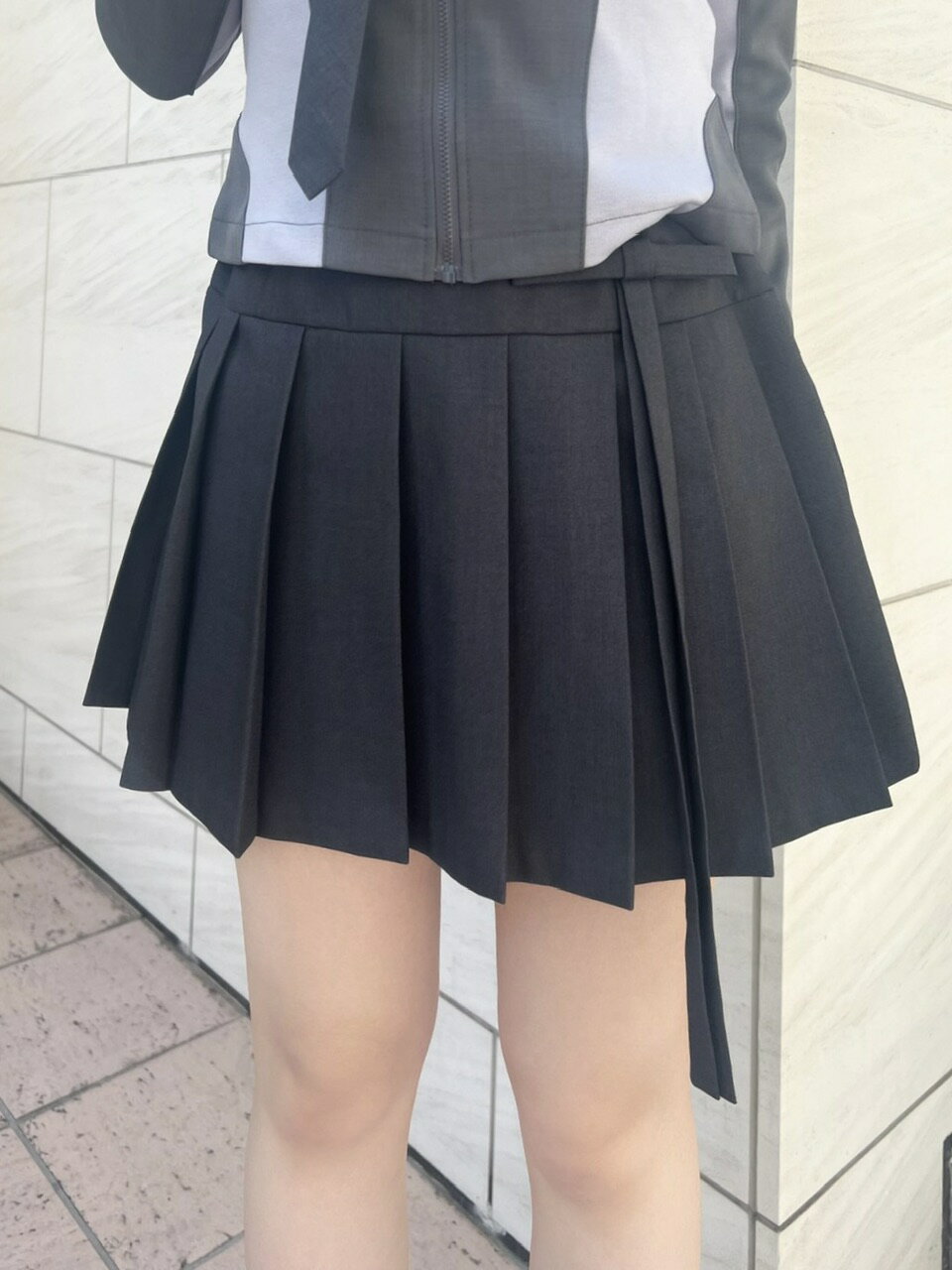 乐天商城 - 正規品【 nmtc + ribbon pleats skirt (2color) 】 エヌエムティーシーセレクト セレクトアイテム ボトムス ボトム スカート プリーツ プリーツスカート ミニスカート ミニスカ ミニ丈 リボン リボンスカート Pressing pressing プレッシング プレッシングウェブショップ