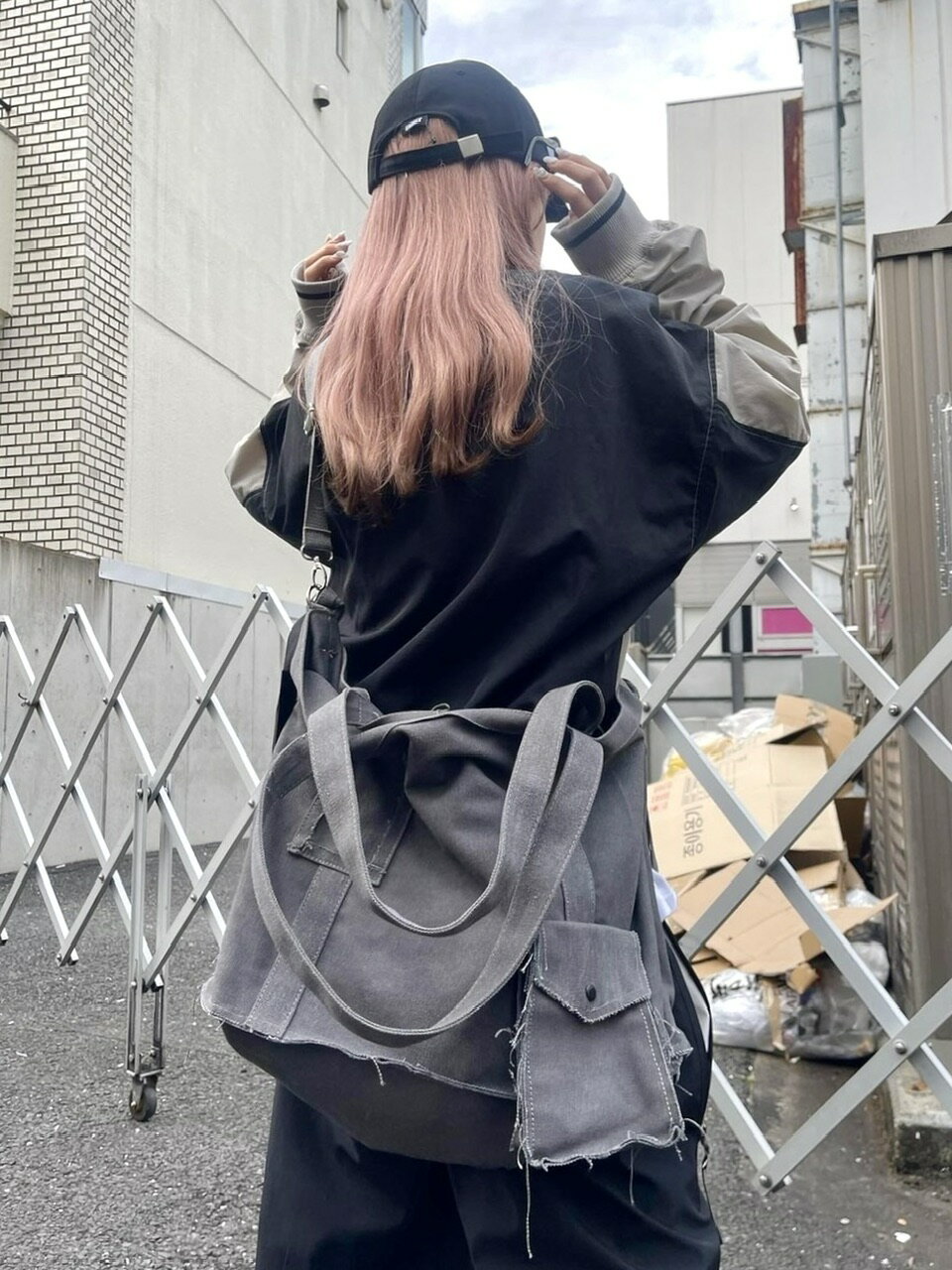 正規品【 XU grunge denim shoulder bag 】 