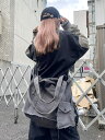 正規品【 XU grunge denim shoulder bag 】 エックスユー グランジデニムショルダーバッグ　デニム ショルダーバッグ カバン ボディクロスバッグ Pressing pressing プレッシング プレッシングウェブショップ vandy the pink tripp nyc unknown