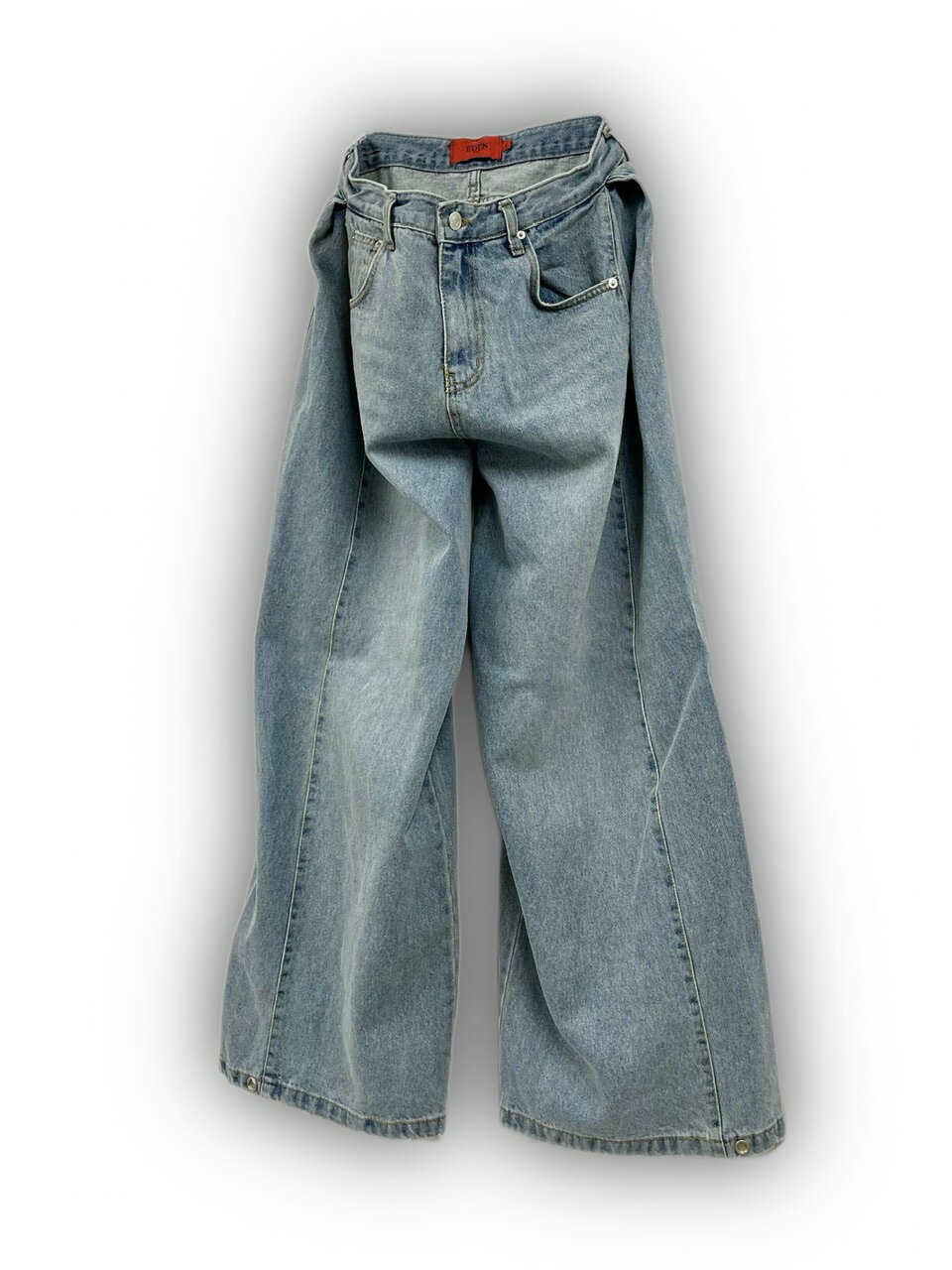 正規品【 XU snap denim wide pants (2color) 】 エックスユー スナップデニムワイドパンツ デニム パンツ ジーンズ ジーパン ジーンズパンツ ボトムス ボトム Pressing pressing プレッシング プレッシングウェブショップ vandy the pink tripp nyc unknown london　oy