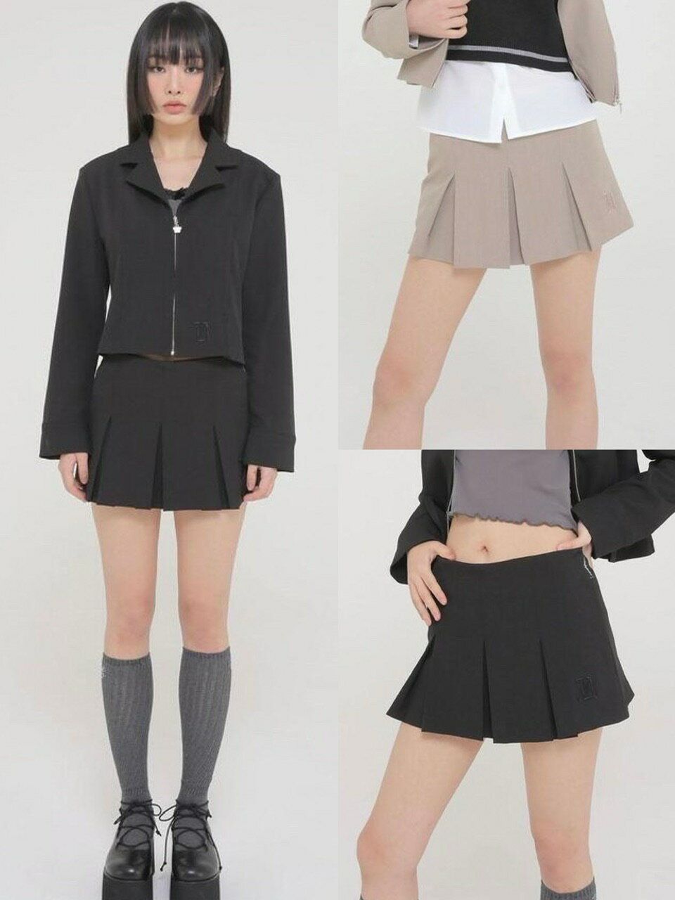 正規品【 Uglyshadow XYZ PLEAT PANTS SKIRT 】 アグリーシャドウ アグリーシャドー スカート パンツ スカートパンツ クロップド...