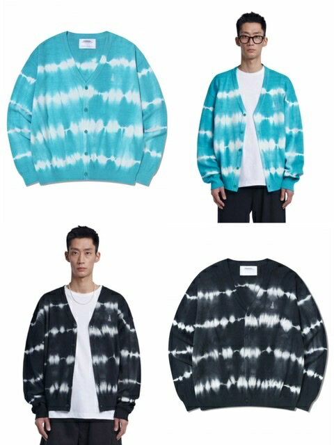 楽天Pressing【SALE】正規品【 NOMANUAL 】ノーマニュアル NM TIE DYE CARDIGAN 韓国 韓国ブランド 韓国ファッション ユニセックス メンズ レディース 原宿 ストリート アイドル着用 カーディガン タイダイ Pressing pressing プレッシング プレッシングウェブショップ