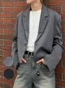 正規品【 Chikashitsu + cropped single jacket (2color) 】 チカシツプラス ジャケット アウター クロップド クロップジャケット ミニ丈 ショート丈 ショートジャケット シングルジャケット 羽織り Pressing pressing プレッシング プレッシングウェブショップ