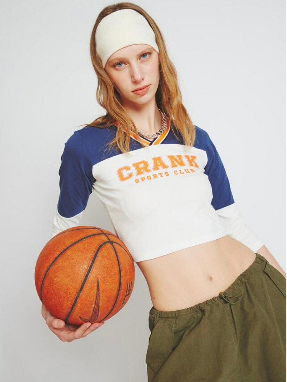 乐天商城 - 正規品【 CRANK COLOR V-NECK CROP TOP 】 クランク ロンT Vネック クロップ丈 長袖 長袖トップス Pressing pressing プレッシング プレッシングウェブショップ vandy the pink tripp nyc unknown london oy supplier unknown ガルフィー ガルフィ paragraph