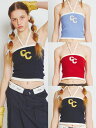 正規品【 CRANK STRING KNIT TUBE TOP 】 クランク ニットトップス キャミソール キャミ ニット スリーブレス Pressing pressing プレッシング プレッシングウェブショップ vandy the pink tripp nyc unknown london oy supplier unknown ガルフィー paragraph