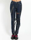 正規品【 TRIPP NYC 】 トリップ DENIM BONDAGE PANT[DS267M] パンク エックスユー XU メンズ レディース ユニセックス ストリート 個性的 サイバー ジップ ボトム スキニー デニム ボンテージ Pressing pressing プレッシング プレッシングウェブショップ