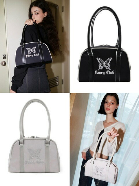 正規品 【NASTY FANCY CLUB BYRINIC BOWLING SHOULDER BAG 】 バッグ ハンドバッグ ショルダーバッグ 蝶 Pressing pressing プレッシング プレッシングウェブショップ vandy the pink tripp nyc unknown london oy supplier unknown ガルフィー ガルフィ paragraph