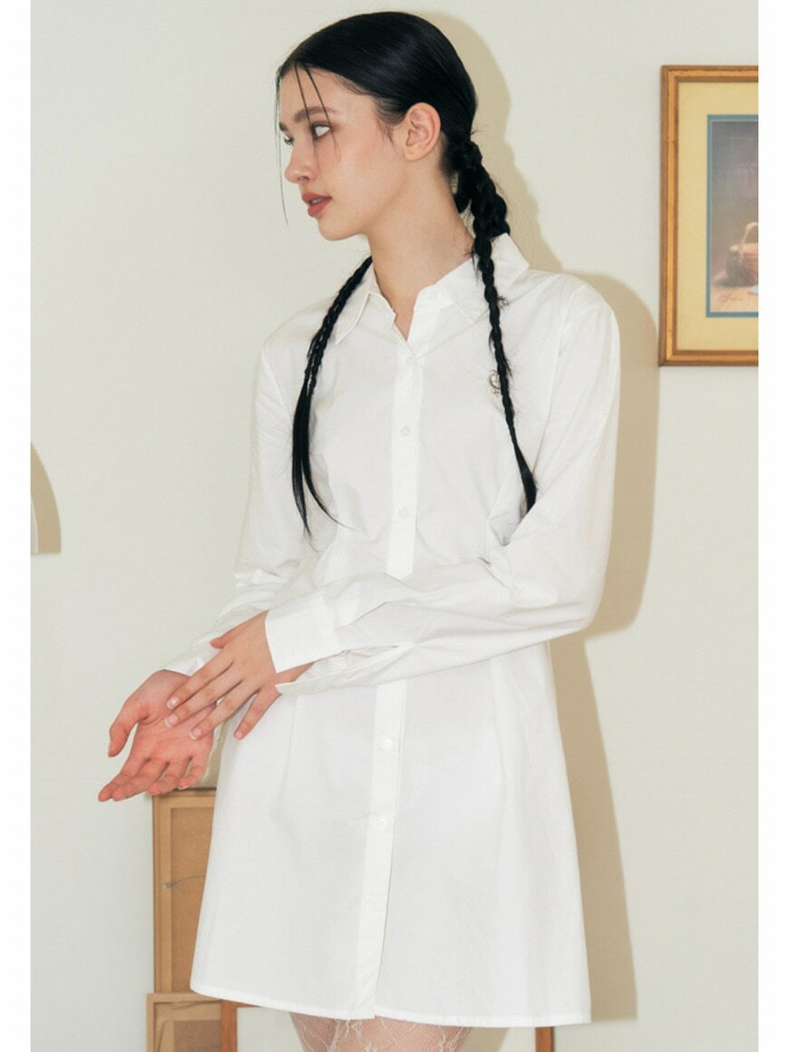 正規品 【NASTY FANCY CLUB EYELET POINT SHIRT ONE-PIECE 】 ワンピース シャツワンピース シャツワンピ Pressing pressing プレッシング プレッシングウェブショップ