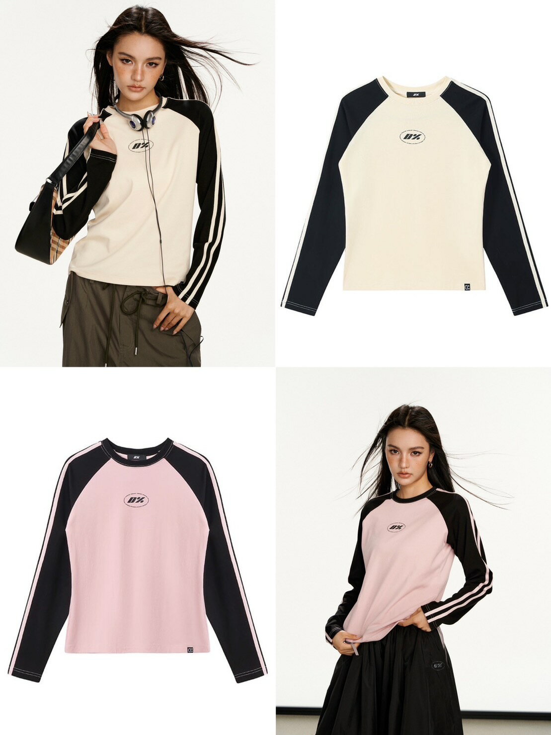 Rakuten - 正規品【 Dpercent Front Logo Raglan LS Tee 】 ディーパーセント トップス ロングスリーブ ロンT ロゴ ブランドロゴ ワンポイントロゴ ロゴトップス フロントデザイン 長袖 長袖トップス Pressing pressing プレッシング プレッシングウェブショップ