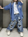 正規品 【 XU heard damage denim pants 】 エックスユー ハードダメージデニムパンツ デニムパンツ デニム ジーンズ ボトムス ダメージデニム 穴あき ハードダメージ ダメージ加工 Pressing pressing プレッシング プレッシングウェブショップ vandy the pink tripp nyc