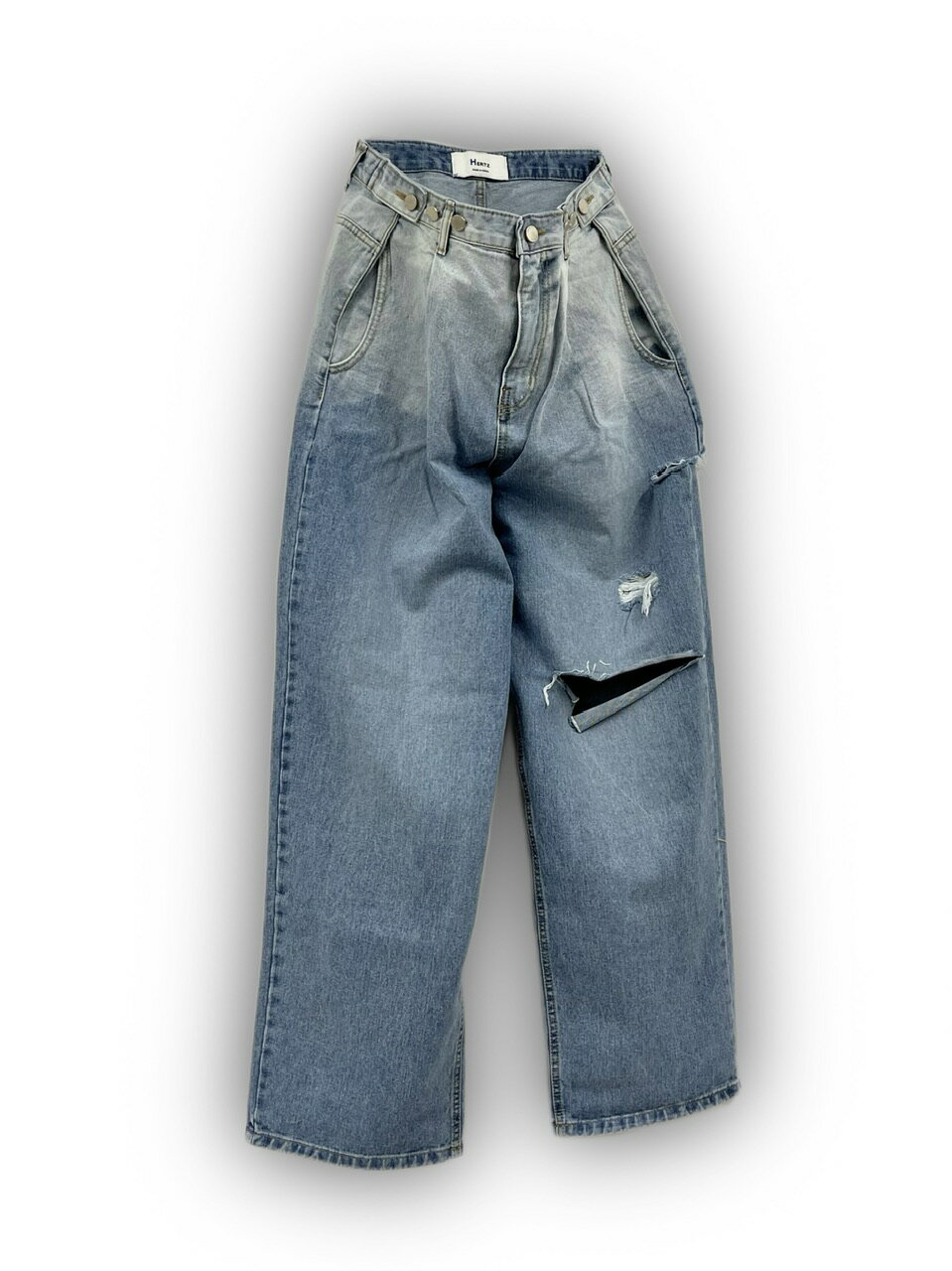 乐天商城 - 正規品 【 XU gradation damage denim pants (2color) 】 エックスユー グラデーションダメージデニムパンツ デニムパンツ デニム パンツ ボトムス ジーンズ ダメージデニム グラデーションデニム Pressing pressing プレッシング プレッシングウェブショップ vandy