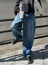 正規品 【 Chikashitsu + oversized denim pants 】 チカシツプラス オーバーサイズドデニムパンツ デニム デニムパンツ オールシーズ..