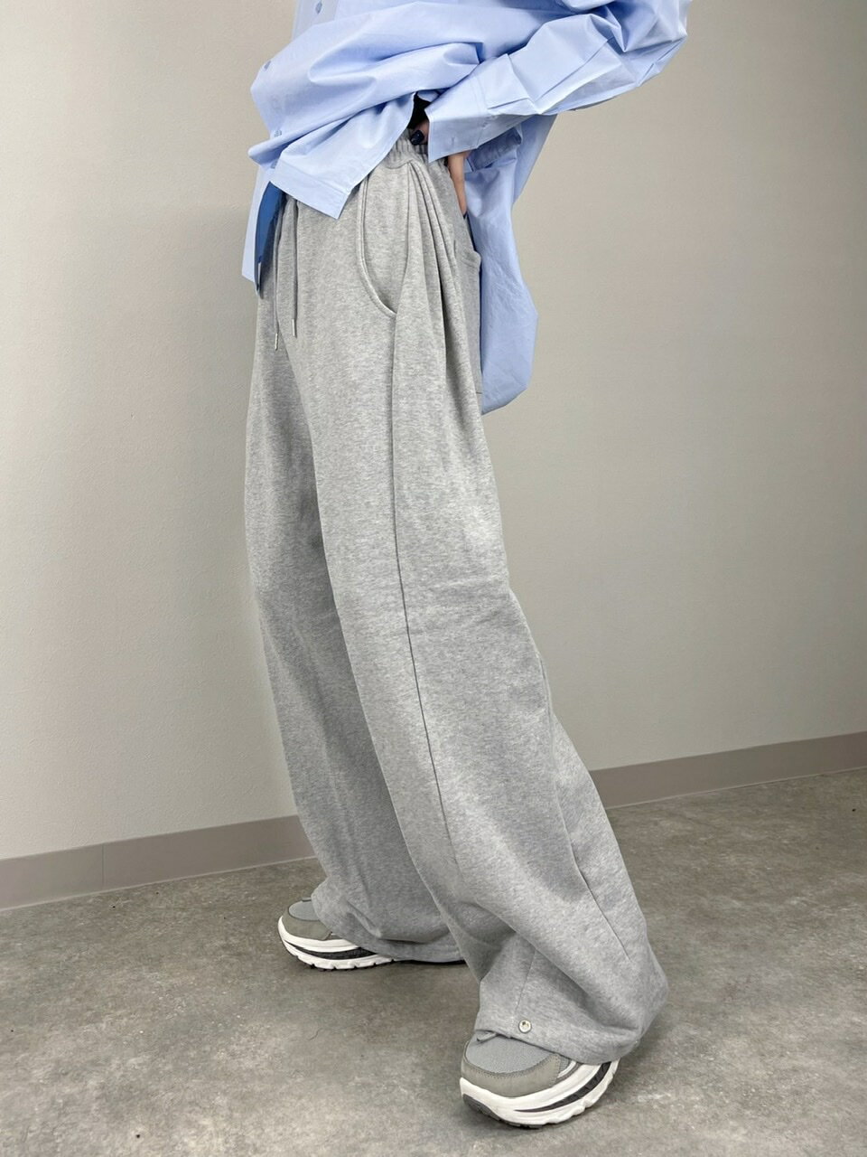 楽天Pressing正規品 【 Chikashitsu + SELECT snap button sweat pants （2color） 】 チカシツプラス スナップボタン スウェットパンツ Pressing pressing プレッシング プレッシングウェブショップ