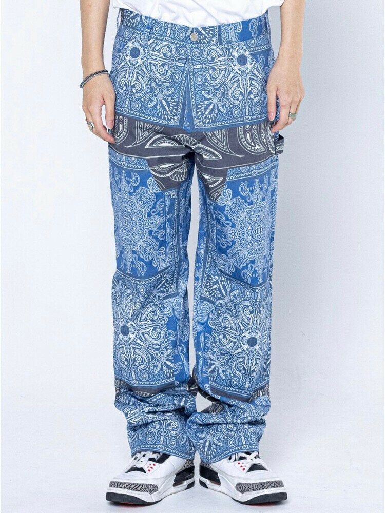 乐天商城 - 正規品【 DOMINANT DOMINANT CARPENTER PANTS 】 ドミナント ドミナントカーペンターパンツ ペーズリー柄 パンツ ボトムス ズボン Pressing pressing プレッシング プレッシングウェブショップ vandy the pink tripp nyc unknown london oy オーワイ supplier unknown GALFY