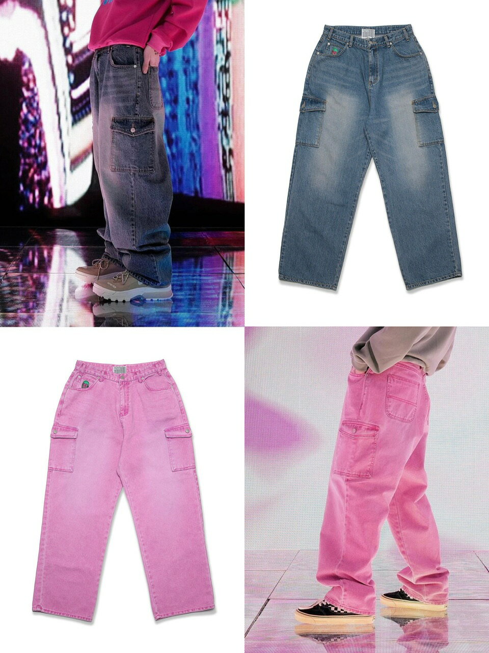 乐天商城 - 正規品【 YOUTHBATH PK Wrestler Cargo Work Pants 】 ユースバス レスラーカーゴワークパンツ デニムパンツ ジーンズ デニム ウォッシュデニム デニム ピンクデニム ブルーデニム Pressing pressing プレッシング プレッシングウェブショップ vandy the pink tripp nyc