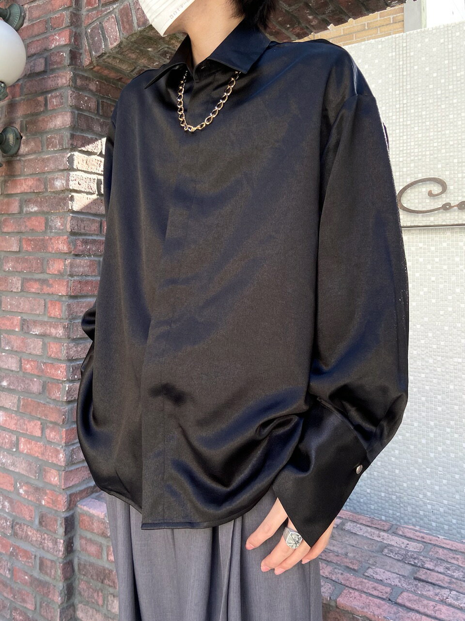 �����ʡ� XU chain shirt �� ���å����桼 ����� �������� �������󥷥�� ���������դ� ��������ͥå��쥹�� ���� ���� Pressing p...