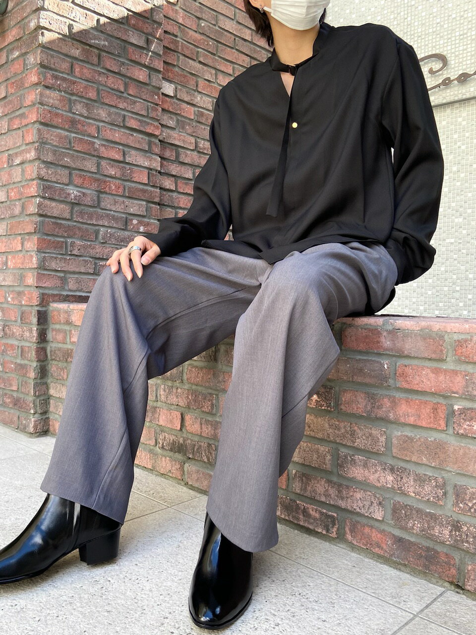 �����ʡ� XU belt shirt �� ���å����桼 ����� �٥�� �٥�ȥ���� �٥���� ���� ���� Pressing pressing �ץ�å��� ��...