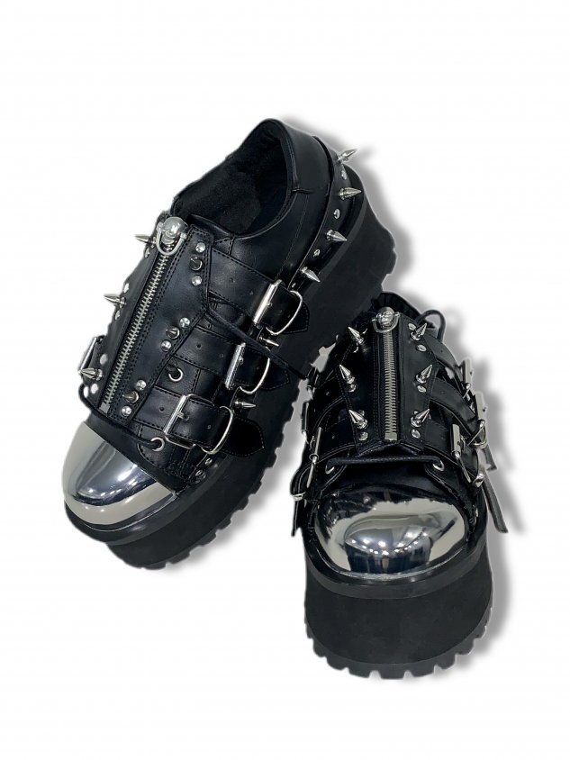 正規品【 DEMONIA GRAD03/BVL 】 デモニア 厚底 厚底ブーツ 厚底スニーカー ブーツ パンク ゴシック ゴスロリ 原宿系 レディース メンズ ユニセックス Pressing pressing プレッシング プレッシングウェブショップ