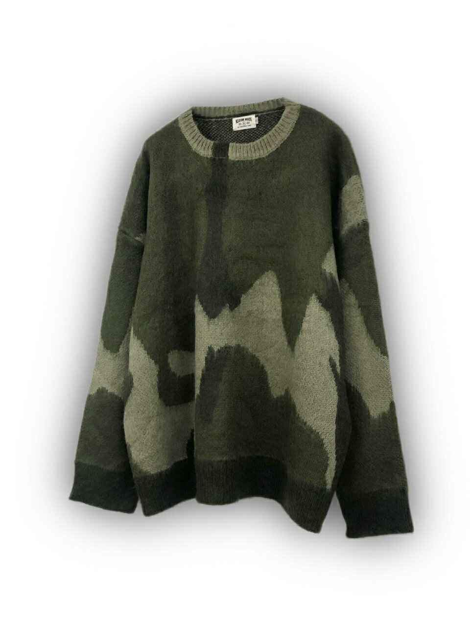 正規品【 XU camouflage knit 】 エックスユー ニット カモフラニット カモフラージュ柄 オーバーサイズ 秋服 冬服 Pressing pre...