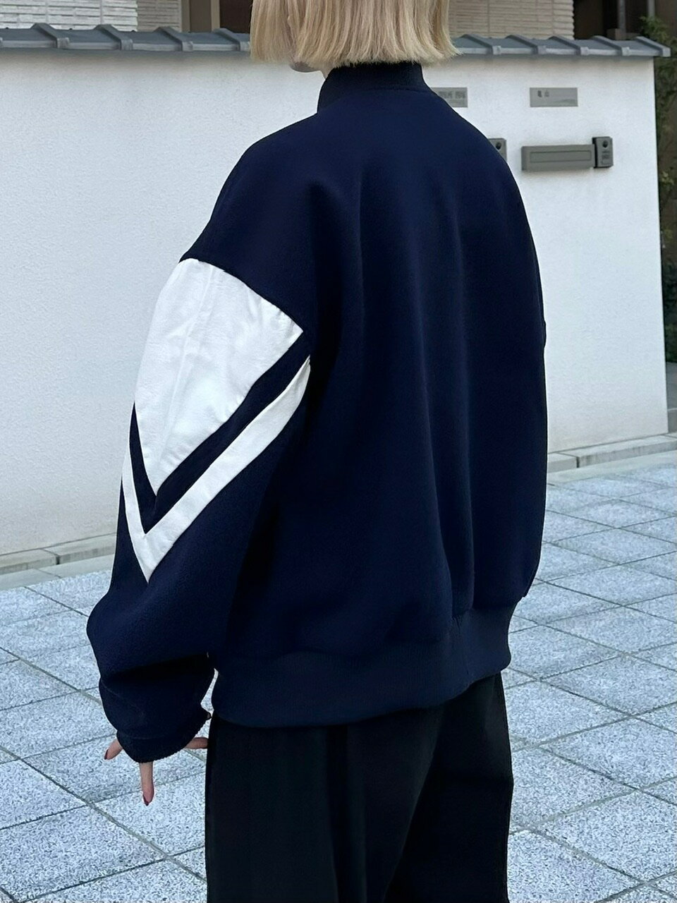正規品【 nmtc + oversized stadium jacket (2color) 】 エヌエムティーシー セレクト セレクトアイテム アウター ジャケット スタジャン スタジアムジャケット オーバーサイズ ビッグシルエット 羽織り Pressing pressing プレッシング プレッシングウェブショップ