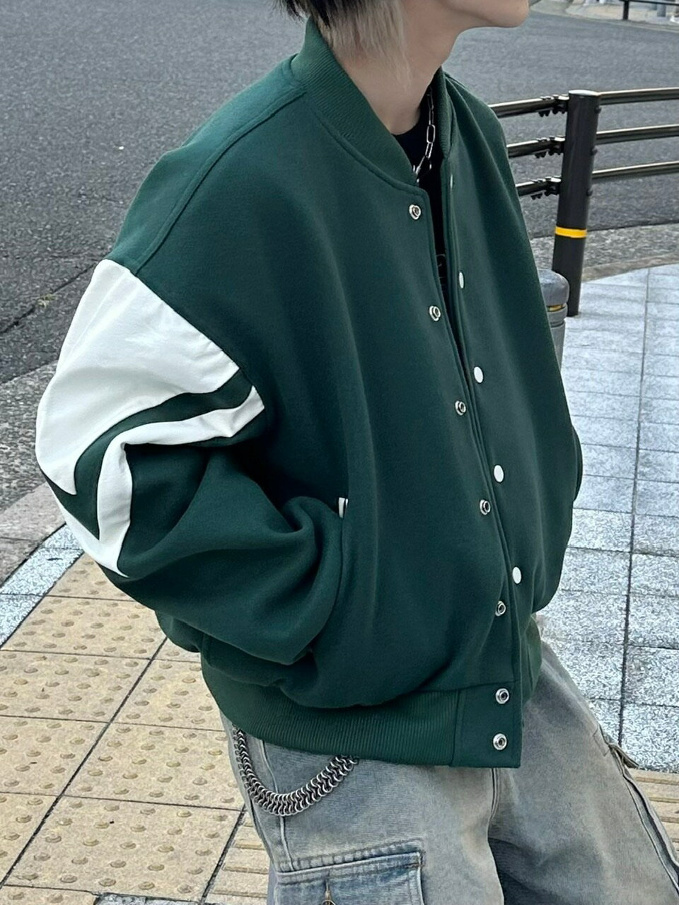 正規品【 nmtc + oversized stadium jacket (2color) 】 エヌエムティーシー セレクト セレクトアイテム アウター ジャケット スタジャン スタジアムジャケット オーバーサイズ ビッグシルエット 羽織り Pressing pressing プレッシング プレッシングウェブショップ