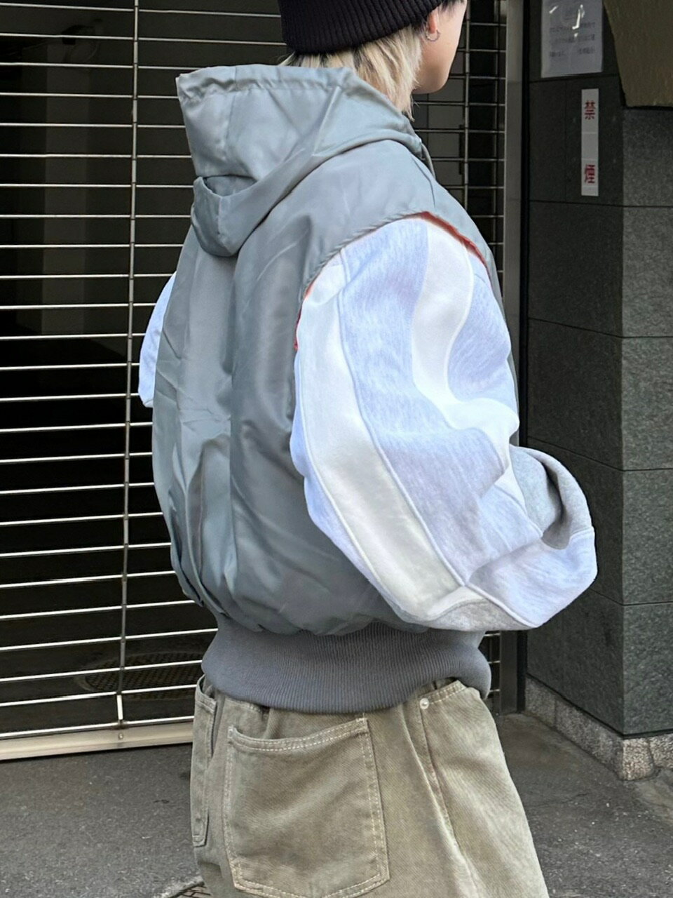 正規品【 nmtc + flight food vest (2color) 】 エヌエムティーシー セレクト セレクトアイテム トップス ベスト フードベスト フーディー フード MA-1 ベストジャケット ジップアップ ジップベスト ジッパー Pressing pressing プレッシング プレッシングウェブショップ