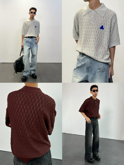 正規品【 ARCH by ROARINGWILD Woven Polo 】 アーチ ロアニングワイルド トップス シャツ ポロシャツ ポロ 半袖 半袖トップス 襟 襟トップス　Pressing pressing プレッシング プレッシングウェブショップ