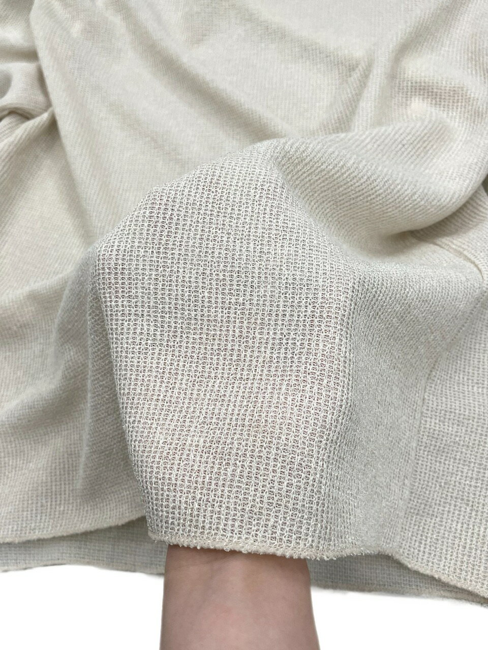 正規品 【 Chikashitsu + see-through long sleeve knit (2color) 】 チカシツプラス シースルーロングスリーブニット ユーネック ロングスリーブ ロンT 長袖トップス トップス Pressing pressing プレッシング プレッシングウェブショップ vandy the pink tripp unknown