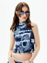 正規品【 runningHIGH PLANT PRINTING SLEEVELESS TOP 】 ランニングハイ トップス タンクトップ タンク スリーブレス ノースリーブ クロップド クロップ丈 ミニ丈 袖なし 袖なしトップス プレッシング pressing プレッシングウェブショップ pressing web shop