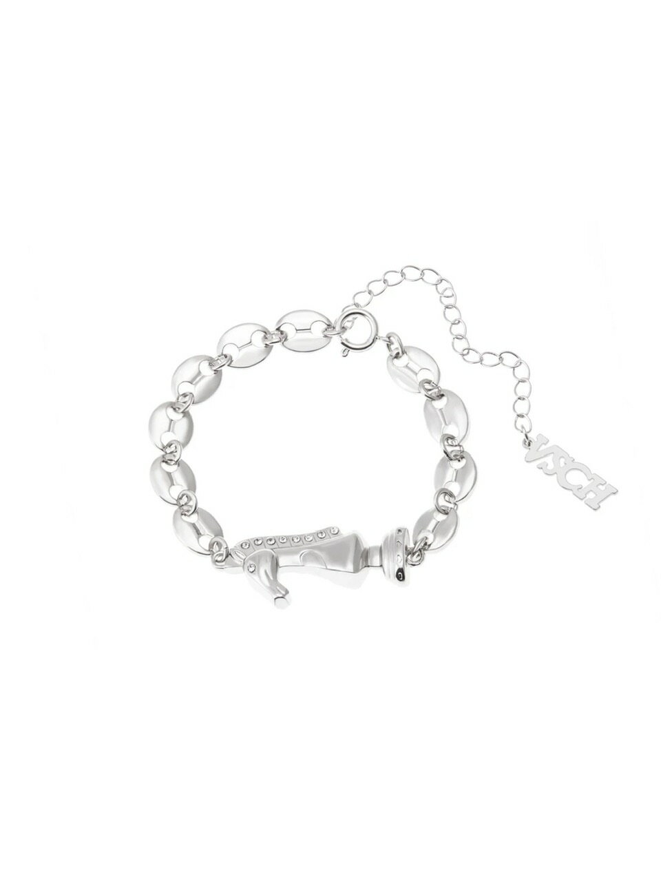 正規品【 VSCH Pig Snout Chain Bracelet 】 アクセサリー ブレスレット ロゴ ロゴブレスレット チェーン チェーンブレスレット 馬 ホース シルバー シルバーブレスレット ファッションアイテム ファッション小物 Pressing pressing プレッシング プレッシングウェブショップ
