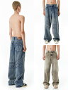 正規品【 OY WAVE LINES WASHING JEANS 】 オーワイ パンツ ジーンズ デニム デニムパンツ ボトムス Pressing pressing プレッシング プレッシングウェブショップ vandy the pink tripp nyc unknown london oy supplier unknown ガルフィー