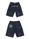 正規品【 HCW Heaven Can Wait DESTROYED DENIM SHORTS 】 ヘブンキャンウェイト パンツ カーゴショーツ ボトムス 半ズボン Pressing pressing プレッシング プレッシングウェブショップ vandy the pink tripp nyc unknown london oy オーワイ supplier unknown GALFY