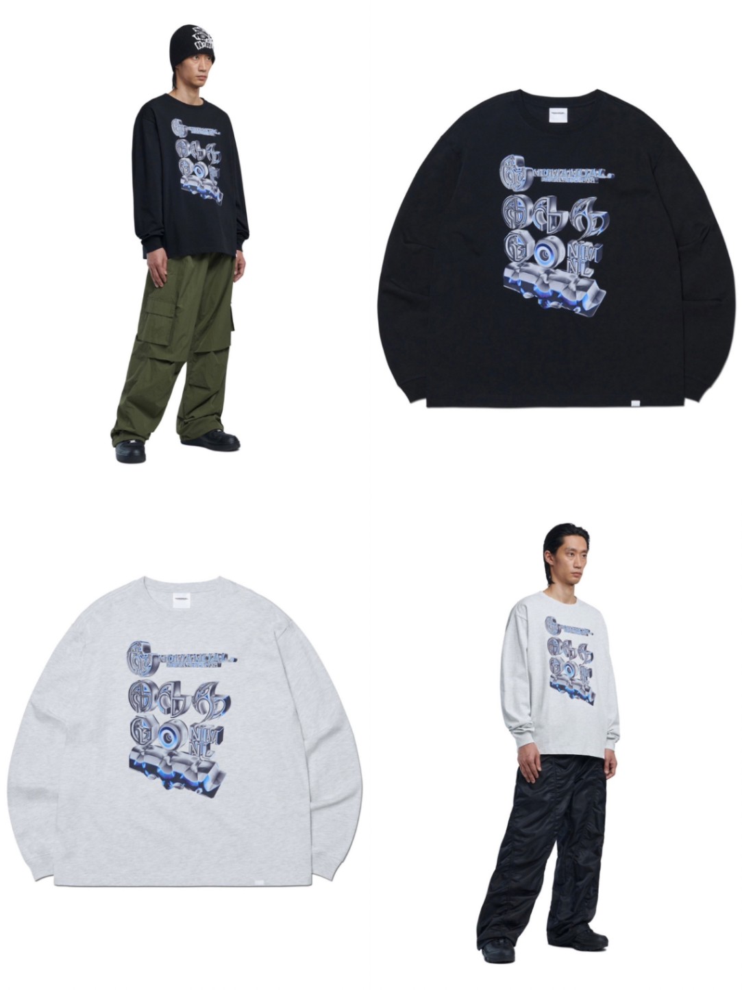 Rakuten - 正規品【 NOMANUAL S.A LONG SLEEVE TEE 】 ノーマニュアル ロングスリーブ 長袖 長袖トップス ロンT Pressing pressing プレッシング プレッシングウェブショップ
