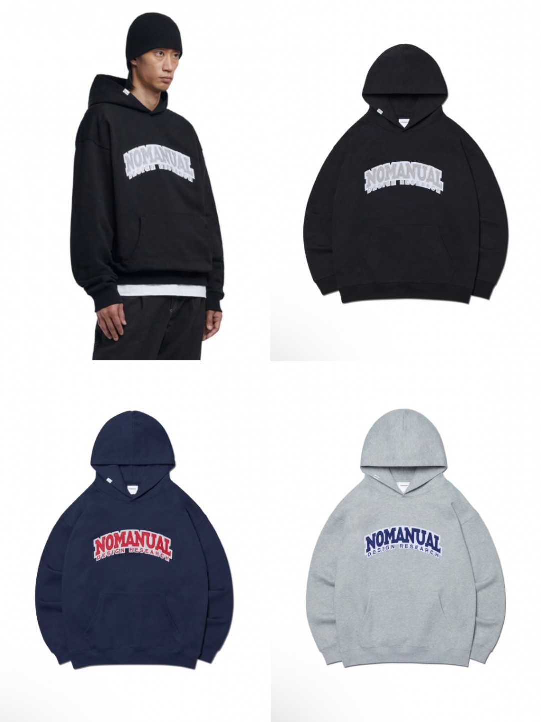 乐天商城 - 正規品【 NOMANUAL ARCH D.R LOGO HOODIE 】 ノーマニュアル フーディー パーカー トップス フード Pressing pressing プレッシング プレッシングウェブショップ
