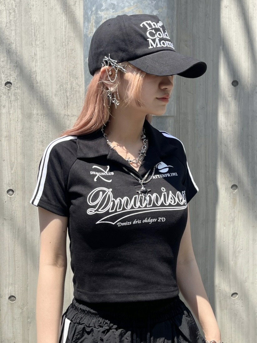 正規品【 XU cropped jersey polo (3color) 】 エックスユー クロップドジャージーポロ トップス クロップド丈トップス トップス ポロ ジャージー Pressing pressing プレッシング プレッシングウェブショップ vandy the pink tripp nyc unknown london oy オーワイ supplier