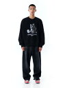【SALE】正規品【 OY MACHINE BLACK CAT MTM】 トレーナー ロゴスウェット スウェット Pressing pressing プレッシン...
