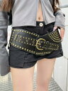 正規品 【 XU punching wide belt 】 エックスユー パンチングワイドベルト ベルト ワイドベルト パンチング y2k Pressing p...